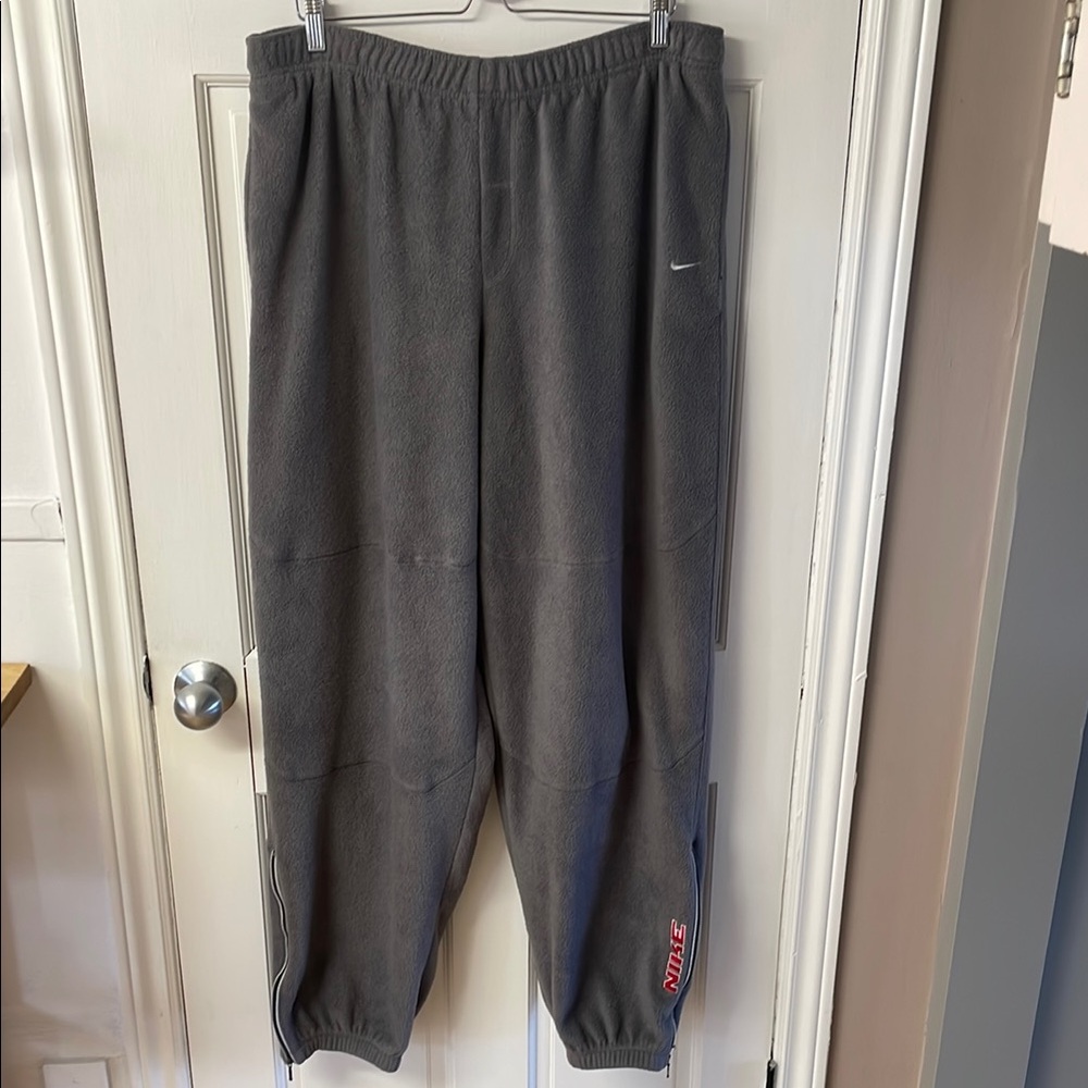 Nike vintage grey fleece track pants joggers men’s size XXL